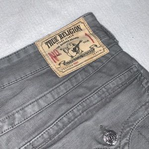 True Religion Ricky Stretch Corduroy Jeans Gray Mens 36 x 34